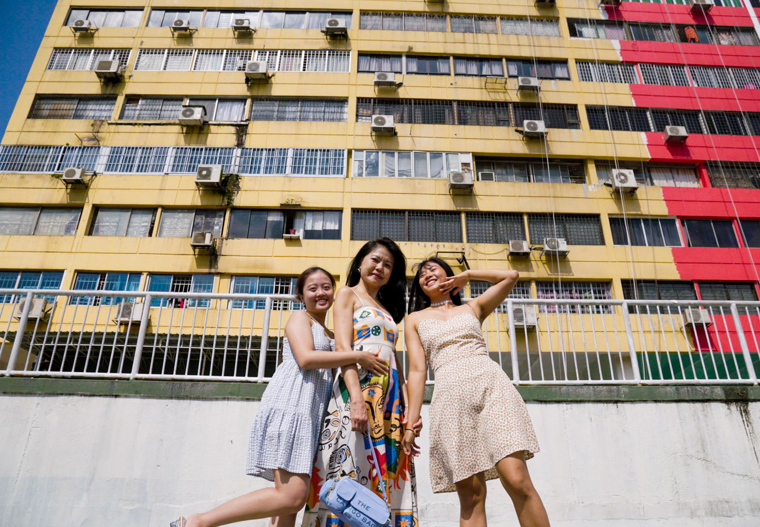Woman in front of building 2